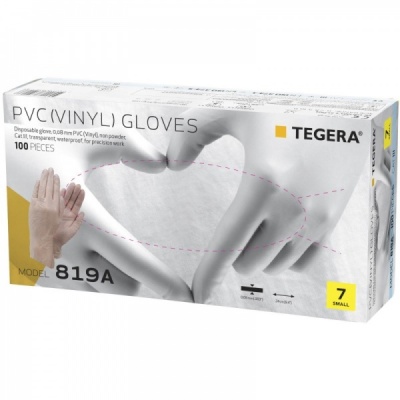 Ejendals Tegera 819A Waterproof Disposable PVC Gloves